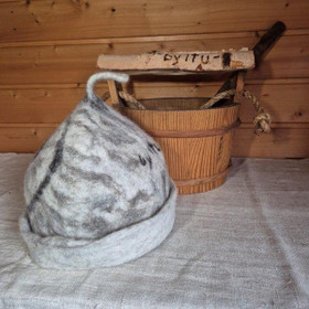 Satu-saunahattu Pöllö - Hopea - M n. 57-60 cm