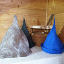 Satu-saunahattu Isokummun Sauna - Sininen Joki - koko L-S n. 54-63 cm