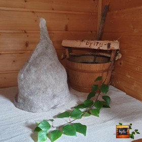 Satu-saunahattu Isokummun Savusauna HaRu-Kainuunharmas M-XS n 43-60 cm