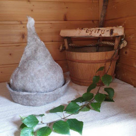 Satu-saunahattu Isokummun Savusauna HaRu-Kainuunharmas M-XS n 43-60 cm