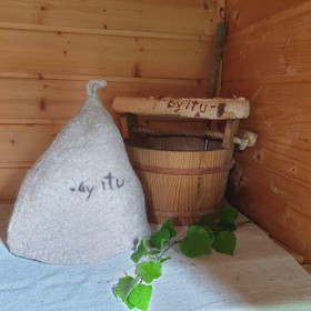 Satu-saunahattu Pinup Poika Saunoo Turve - koko L-S n. 54-63 cm