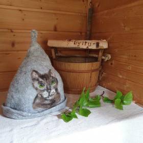 Satu-saunahattu Saunalemmikki Kissa 1- Kelo M-XS n. 43-60 cm