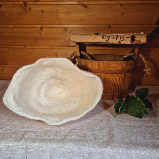 Satu-saunahattu Saunakummitus Vaaleanpun. hattara1 M-XS n. 48-60 cm