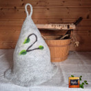 Satu-saunahattu Numerot Saunoo - Koivuoksa 2 Hopea M n. 57-60 cm