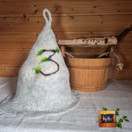 Satu-saunahattu Numerot Saunoo - Koivuoksa 3 Hopea M n. 57-60 cm