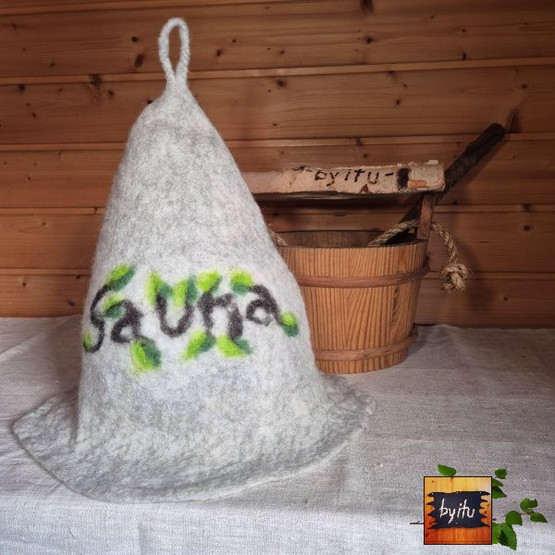 Satu-saunahattu Sauna-Bastu - Koivuoksa Sauna Hopea n. L 60-63 cm