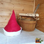 * Satu-saunahattu Isokummun Sauna - Punainen Rubiini valko- koko M-XS
