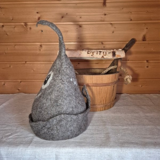 Satu-saunahattu PaskaPäivä Perjantai Kaski n. L 60-63 cm