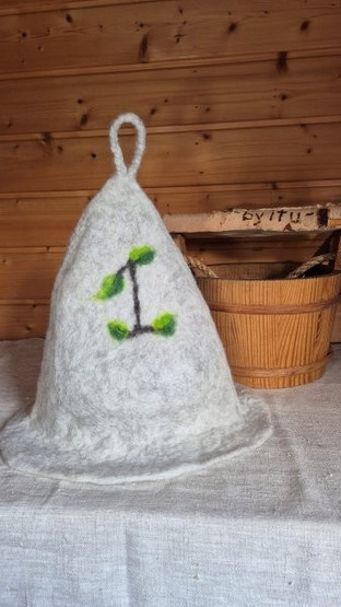 Satu-saunahattu Numerot Saunoo - Koivuoksa 1 Hopea n. L 60-63 cm