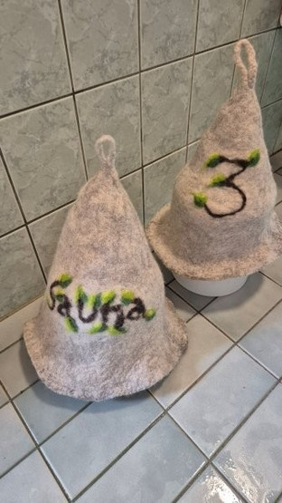 Satu-saunahattu Numerot Saunoo - Koivuoksa 3 Hopea M n. 57-60 cm