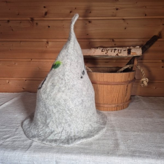Satu-saunahattu Numerot Saunoo - Koivuoksa 3 Hopea M n. 57-60 cm