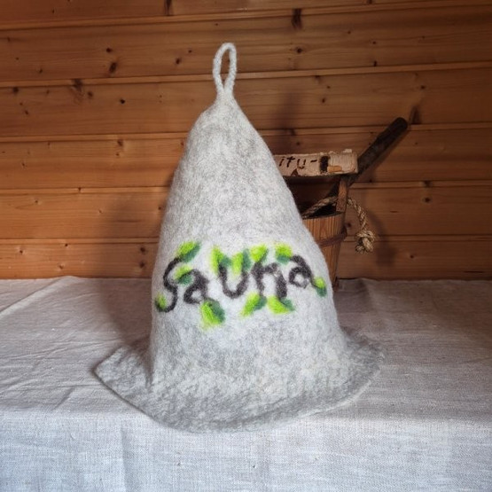Satu-saunahattu Sauna-Bastu - Koivuoksa Sauna Hopea n. L 60-63 cm