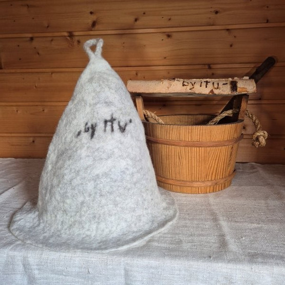 Satu-saunahattu Numerot Saunoo - Koivuoksa 1 Hopea n. L 60-63 cm