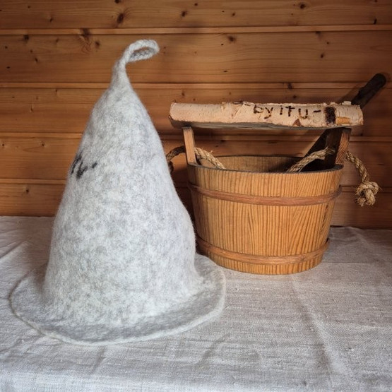 Satu-saunahattu Numerot Saunoo - Koivuoksa 1 Hopea n. L 60-63 cm