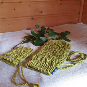 Jenni-saippuapussukka 100 % Pellava - Lime 14