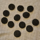 Saana-savinappi Pyöreähkö Musta 1 - 12 kpl