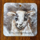 Mirja kudottu huivi Auringonlaskuja n. 200x35 cm suomenlampaanvillaa