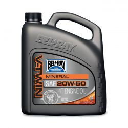 BEL-RAY V-TWIN MINERAL MOOTTORIÖLJY, 20W50. 4L