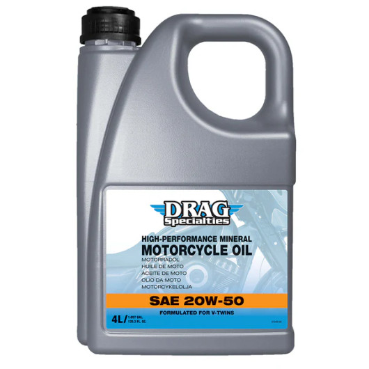 Drag Specialties Mineral Moottoriöljy 20W-50 4L