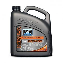 BEL-RAY V-TWIN SEMI-SYNTHETIC MOOTTORIÖLJY, 20W50. 4L