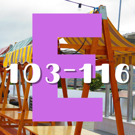 E-alue myyntipaikat nro. 103-116 