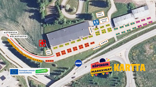 B-alue myyntipaikat nro. 21-50