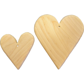 Sydän veistetty koivu