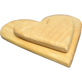 Sydän veistetty koivu