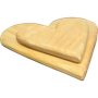Sydän veistetty koivu
