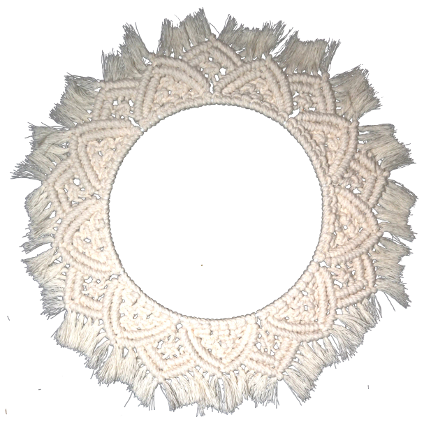 Kukkais-makrameekranssi