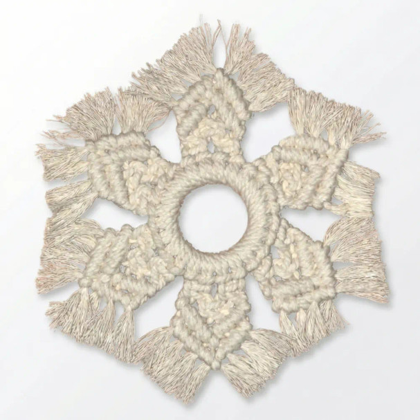 Makramee minikranssi sein&auml;koriste