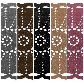 Kukkaismatto virkattu pyöreä 60 cm